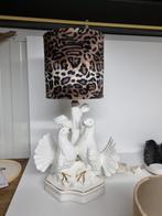 Vintage Lamp met Dierenprint Kap, Stof, Gebruikt, Vintage, Ophalen of Verzenden