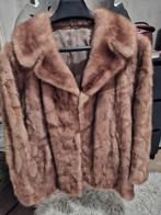 Bontjas vintage zgan, Ophalen, Zo goed als nieuw, Maat 36 (S), Bruin