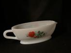 Vintage 70s Arcopal jus kom - saus kom - rozen - melkglas, Ophalen of Verzenden