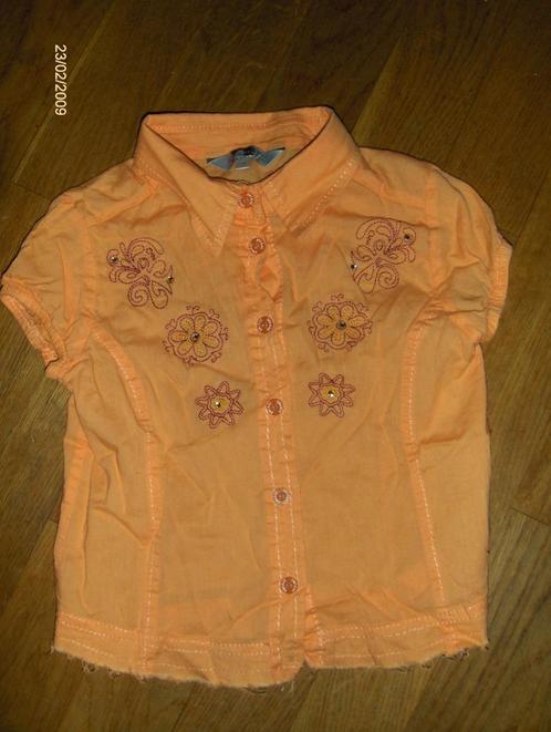 Doerak oranje blouse maat 116, Kinderen en Baby's, Kinderkleding | Maat 116, Gebruikt, Meisje, Overhemd of Blouse, Ophalen of Verzenden