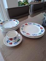 Boerenbont 6 ontbijt en 4 platte borden, Huis en Inrichting, Keuken | Servies, Ophalen of Verzenden, Zo goed als nieuw, Bord(en)