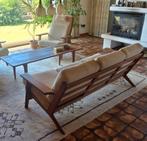 Hans Wegner Getama bankstel 2 fauteuils 1 3 zits, Huis en Inrichting, Ophalen, Gebruikt, 75 tot 100 cm, Stof