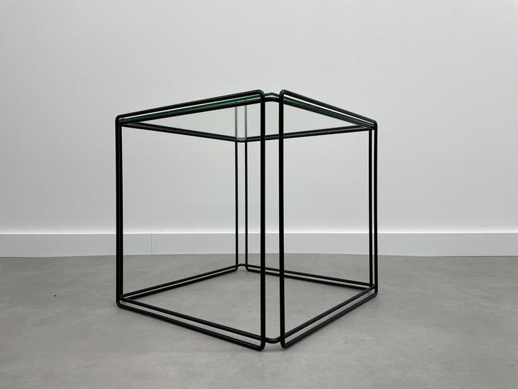 Max Sauze Isocele tafel jaren 70, Huis en Inrichting, Tafels | Bijzettafels, Zo goed als nieuw, Rechthoekig, Minder dan 45 cm