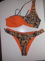 Mooie nieuwe oranje slangen print bikini, Verzenden, Nieuw, Oranje, Bikini