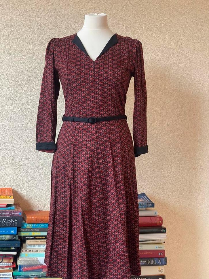 King Louie jurk M prachtig charmant jurkje., Kleding | Dames, Gelegenheidskleding, Zo goed als nieuw, Overige typen, Maat 38/40 (M)