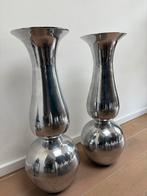 2 Bob Vazen RVS - 75 cm Hoog, Huis en Inrichting, Woonaccessoires | Vazen, Ophalen, Overige materialen, Gebruikt, Overige kleuren