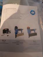 Nieuw luchtdruk spijker/nietpistool, Doe-het-zelf en Verbouw, Gereedschap | Overige machines, Ophalen of Verzenden, Zo goed als nieuw