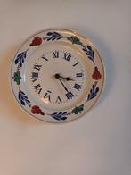 Vintage Boerenbont Wandklok met Batterij, Ophalen of Verzenden, Gebruikt, Analoog, Wandklok