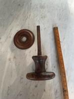 Antieke Coromandel Houten Deurknop, Antiek en Kunst, Ophalen of Verzenden