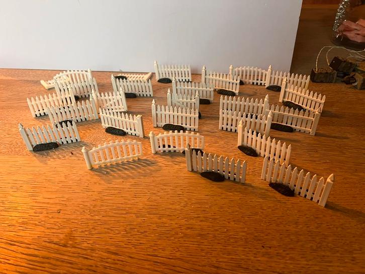 Lemax Hekjes - Miniatuur Dorpsdecoratie, Diversen, Kerst, Gebruikt, Ophalen