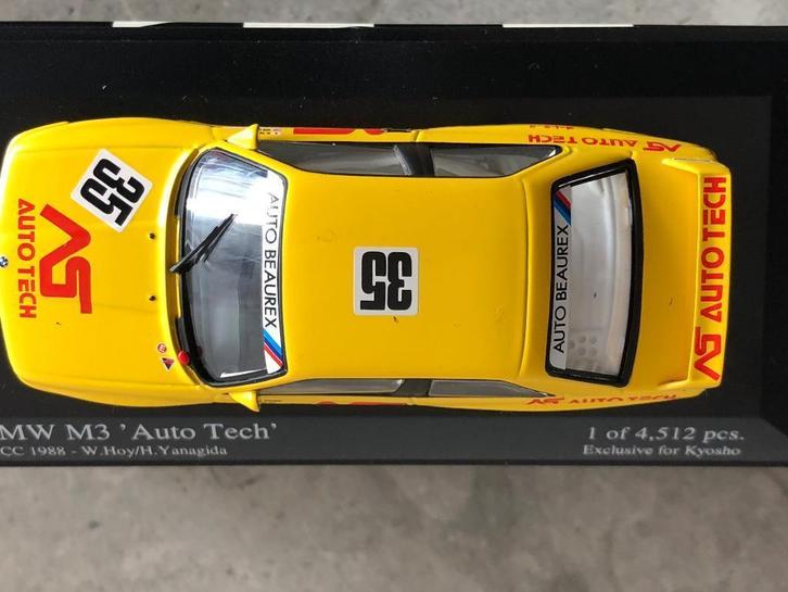 Mdl.037 / BMW E30 M3 " Auto Tech " #35 (Beaurex) NOS 1988, Hobby en Vrije tijd, Modelauto's | 1:43, Nieuw, Auto, MiniChamps, Ophalen of Verzenden