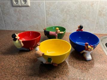 Suske en Wiske Schalen Set - 4 stuks beschikbaar voor biedingen