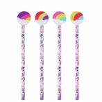 4x Eenhoorn potlood | unicorn potloden met gum | traktatie, Ophalen of Verzenden, Nieuw, Potlood of Stift