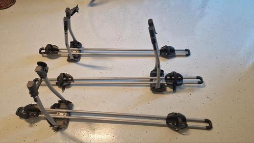 3 Thule fietsendragers / dakdragers voor fietsen, Auto diversen, Fietsendragers, Gebruikt, Dakdrager, 3 fietsen of meer, Brede banden