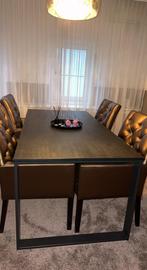 Eetkamertafel, Huis en Inrichting, Tafels | Eettafels, Ophalen, 50 tot 100 cm, 150 tot 200 cm, Zo goed als nieuw