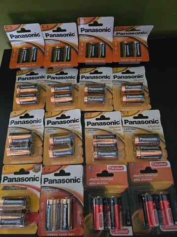 Panasonic Alkaline Batterijen - Nieuw - Grote Partij beschikbaar voor biedingen
