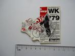 sticker Wielrennen WK 1979 Rob gorter strip art racefiets, Overige typen, Zo goed als nieuw, Verzenden