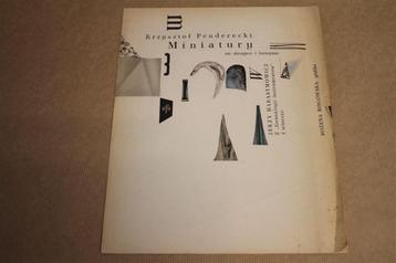 Zeldzame kunstuitgave / bladmuziek Penderecki 1959 !! beschikbaar voor biedingen