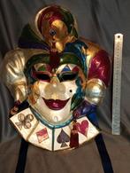 Venetiaans Jolly Joker Masker - Handgemaakt & Gesigneerd, Ophalen of Verzenden
