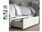 MALM 4 bedlades voor bedframe WIT, Huis en Inrichting, 190 cm of minder, 70 cm of minder, Wit, Zo goed als nieuw