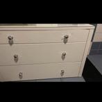 Ikea ladekast 0.96 cm breed met glasplaat en kristal knoppen, 3 of 4 laden, Minder dan 100 cm, 25 tot 50 cm, 50 tot 100 cm