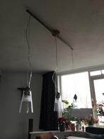 Hanglamp met 3 glazen kelken, Ophalen, Gebruikt, Glas, Minder dan 50 cm