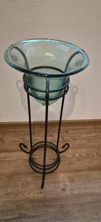 Standaard metaal met glas, Huis en Inrichting, Ophalen, Overige kleuren, Overige materialen