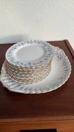 Gebaksschaal met bordjes 13 delig, Gebruikt, Overige typen, Ophalen of Verzenden, Overige stijlen