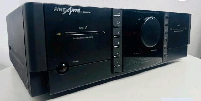 Grundig finearts ccf-3 dubbel cassettedeck, Audio, Tv en Foto, Cassettedecks, Ophalen of Verzenden