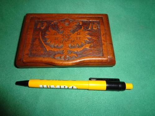 1916 tsaar Romanov embleem sigaretten doos wo1, Antiek en Kunst, Curiosa en Brocante, Verzenden