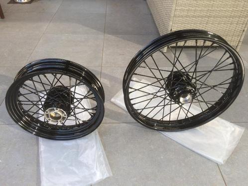 Harley velgen voor Twincam, 19mm of 25mm wielas, zwart poede, Motoren, Tuning en Styling, Ophalen
