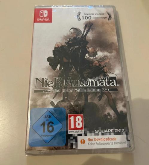 NieR: Automata The End of YoRHa Edition Switch, downloadcode, Spelcomputers en Games, Games | Nintendo Switch, Nieuw, 1 speler