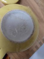 Gele theepot pastel geel - regout, Ophalen of Verzenden