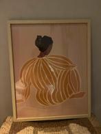 Abstracte Vrouwenfiguur Print in Lijst, Oorspronkelijke maker, Ophalen of Verzenden, Minder dan 50 cm, Print