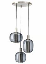 Hanglamp, sfeervol rookglas, Huis en Inrichting, Lampen | Hanglampen, Ophalen, Nieuw, Glas, 75 cm of meer