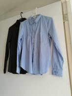 2 blouse lichtblauw en zwart maat 44, Ophalen, Gedragen, Maat 42/44 (L), Blauw
