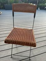 Rieten Stoeltje - Opvouwbaar, Gebruikt, Bruin, Riet of Rotan, Ophalen of Verzenden