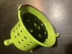 Vintage Chartreuse groen emaille thee licht, Antiek en Kunst, Antiek | Emaille, Ophalen of Verzenden