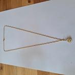 Goudkleurige madelief ketting., Ophalen of Verzenden, Zo goed als nieuw, Goud, Ketting