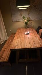 Tafel met bank inclusief kussen, Ophalen, Gebruikt
