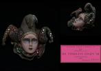 Porselein muurmasker harlekijn narren masker - K1MON2, Antiek en Kunst, Ophalen of Verzenden