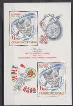 Tjechoslowakije blok Joeri Gagarin, Postzegels en Munten, Overige thema's, Ophalen of Verzenden, Postfris