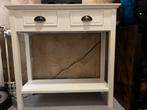 Witte Sidetable 80 cm breed, Huis en Inrichting, Tafels | Sidetables, 50 tot 100 cm, Ophalen of Verzenden, Zo goed als nieuw, 25 tot 50 cm