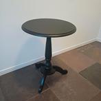 Zwart bijzettafeltje, Minder dan 55 cm, Rond, Zo goed als nieuw, Ophalen