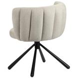 Shell Rotating Eetkamerstoel – Beige | Draaibare Designstoel, Overige kleuren, Verzenden, Japandi, Hotel Chique, Modern, Metaal