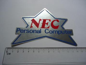 sticker oud NEC Computer pc glans retro personal beschikbaar voor biedingen