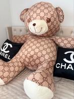 Luxe grote teddybeer – Gucci stijl – 100 cm, Verzamelen, Beren en Cherished Teddies, Ophalen of Verzenden, Zo goed als nieuw, Stoffen beer