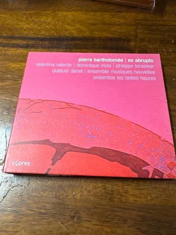 2- Cd digipack Pierre Bartholomée - Ex Abrupto beschikbaar voor biedingen