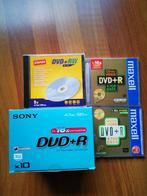 Beschrijfbare discs DVD+R (RW) Sony-Maxell-Staples, Ophalen of Verzenden, Nieuw, Dvd, Herschrijfbaar