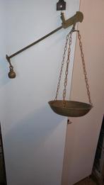 oude messing weegschaal eventueel als bloempothanger foto's, Antiek en Kunst, Antiek | Koper en Brons, Ophalen of Verzenden, Brons